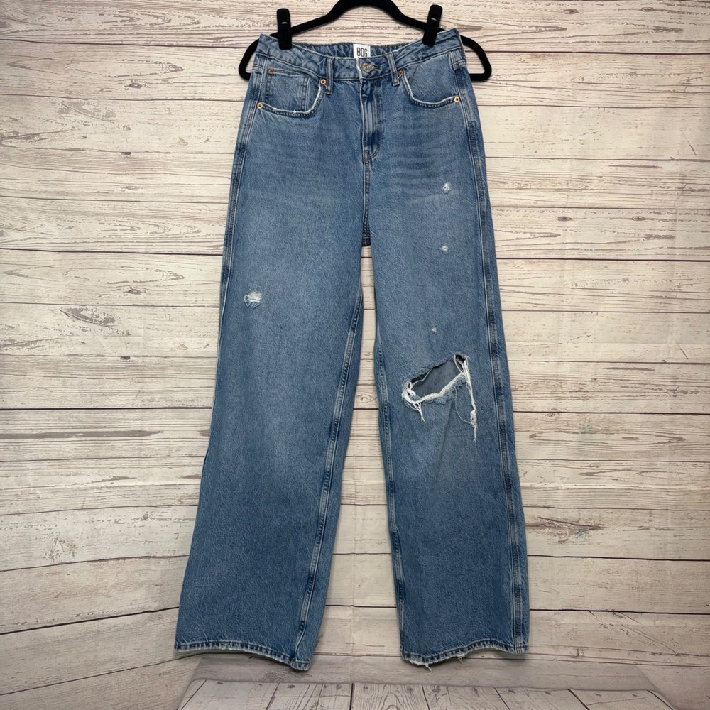 BDG Urban‎ Outfitters Puddle Jeans Distressed Wide Leg Baggy Denim W29